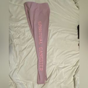 Spiritual Gangster Pink Leggings